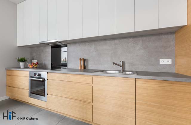 Modern Kitchen With Concrete Worktops
