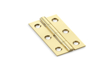 Alexander & Wilks Heavy Pattern Solid Brass Cabinet Butt Hinge - Polished Brass - 2'' Image 1 Thumbnail