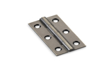 Alexander & Wilks Heavy Pattern Solid Brass Cabinet Butt Hinge - Pewter - 2'' Image 1 Thumbnail