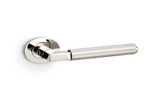 Alexander & Wilks Hurricane Knurled Lever on Round Rose - Polished Nickel PVD Image 1 Thumbnail