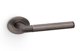 Alexander & Wilks Harrier Knurled Lever on Round Rose - Dark Bronze PVD Image 1 Thumbnail