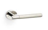 Alexander & Wilks Spitfire Knurled Lever on Round Rose - Polished Nickel PVD Image 1 Thumbnail