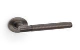 Alexander & Wilks Spitfire Reeded Lever on Round Rose - Dark Bronze PVD Image 1 Thumbnail