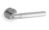 Alexander and Wilks Spitfire Hex Lever on Round Rose - Polished Chrome Image 1 Thumbnail