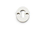 Alexander & Wilks Standard Key Profile Ellipse Escutcheon - Polished Nickel Image 1 Thumbnail