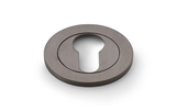 Alexander & Wilks Concealed Fix Escutcheon Euro Profile - Dark Bronze PVD Image 1 Thumbnail