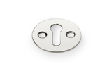 Alexander & Wilks Victorian Standard Profile Escutcheon - Polished Nickel Image 1 Thumbnail