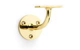 Alexander & Wilks Architectural Handrail Bracket - Polished Brass Image 1 Thumbnail