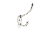 Alexander & Wilks Victorian Hat and Coat Hook - Polished Nickel Image 1 Thumbnail