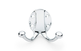 Alexander & Wilks Traditional Double Robe Hook - Polished Chrome Image 1 Thumbnail