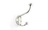 Alexander & Wilks Traditional Hat and Coat Hook - Polished Nickel Image 1 Thumbnail