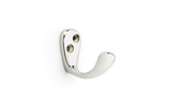 Alexander & Wilks Victorian Single Robe Hook - Polished Nickel Image 1 Thumbnail