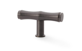 Alexander & Wilks Crispin Bamboo T-bar Cupboard Knob - Dark Bronze PVD Image 1 Thumbnail