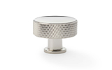 Alexander & Wilks Lucia Knurled Cupboard Knob - Polished Nickel - 35mm Image 1 Thumbnail