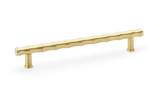 Alexander & Wilks Crispin Bamboo T-bar Cupboard Pull Handle - Satin Brass PVD Image 1 Thumbnail