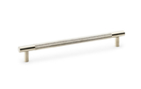 Alexander & Wilks Brunel Knurled T-Bar Cupboard Handle - Satin Nickel - Centres 160mm Image 1 Thumbnail