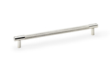 Alexander & Wilks Brunel Knurled T-Bar Cupboard Handle - Polished Nickel - Centres 192mm Image 1 Thumbnail