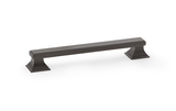 Alexander & Wilks Jesper Square Cabinet Pull Handle - Dark Bronze PVD - Centres 128mm Image 1 Thumbnail