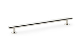 Alexander & Wilks Round T-Bar Cabinet Pull Handle - Polished Nickel - Centres 192mm Image 1 Thumbnail