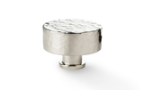 Alexander & Wilks Leila Hammered Cupboard Knob - Polished Nickel - 35mm Image 1 Thumbnail