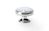 Alexander & Wilks Lynd Hammered Cupboard Knob - Polished Chrome - 32mm Image 1 Thumbnail