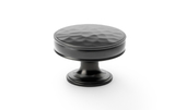 Alexander & Wilks Lynd Hammered Cupboard Knob - Dark Bronze - 38mm Image 1 Thumbnail