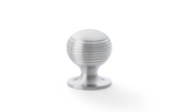 Alexander & Wilks Caesar Cupboard Knob on Round Rose - Satin Chrome - 25mm Image 1 Thumbnail