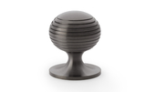 Alexander & Wilks Caesar Cupboard Knob on Round Rose - Dark Bronze PVD - 38mm Image 1 Thumbnail