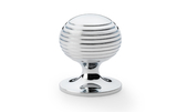 Alexander & Wilks Caesar Cupboard Knob on Round Rose - Polished Chrome - 38mm Image 1 Thumbnail