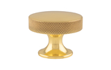 Alexander & Wilks Berlin Cupboard Knob - Polished Brass - 38mm Image 1 Thumbnail