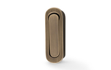 Radius Sliding Door Edge Pull - Antique Brass Image 1 Thumbnail