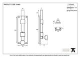 33980 - Black 6'' Straight Knob Bolt - FTA Image 2 Thumbnail