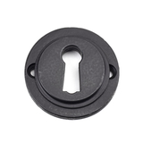 49537 - Matt Black Round Escutcheon (Art Deco) - FTA Image 4 Thumbnail