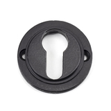 49542 - Matt Black Round Euro Escutcheon (Beehive) - FTA Image 4 Thumbnail