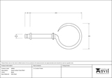 49903 - Black Hook Curtain Finial (pair) - FTA Image 2 Thumbnail