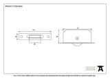 83641 - Antique Pewter Square Ended Sash Pulley 75kg - FTA Image 2 Thumbnail