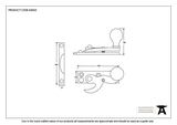 83650 - Beeswax Sash Hook Fastener Image 2 Thumbnail