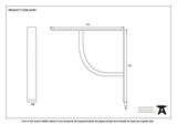 83781 - Beeswax 6'' x 6'' Plain Shelf Bracket - FTA Image 2 Thumbnail