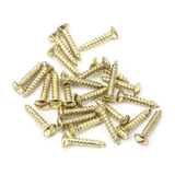91262 - Polished Brass SS 4x¾'' Countersunk Raised Head Screws (25) - FTA Image 1 Thumbnail