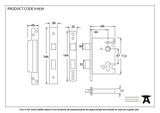 91839 - PVD 2½'' Euro Profile Sash Lock - FTA Image 2 Thumbnail