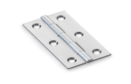 View Alexander & Wilks Heavy Pattern Solid Brass Cabinet Butt Hinge - Satin Chrome - 2.5'' offered by HiF Kitchens