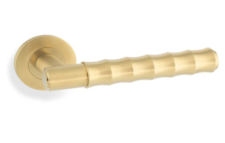 View Spitfire Bamboo Lever on Rose - Satin Brass PVD offered by HiF Kitchens