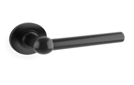 View Alexander & Wilks Siskin Lever on Rose - Black offered by HiF Kitchens