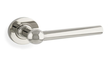 View Alexander & Wilks Siskin Lever on Rose - Polished Nickel PVD offered by HiF Kitchens