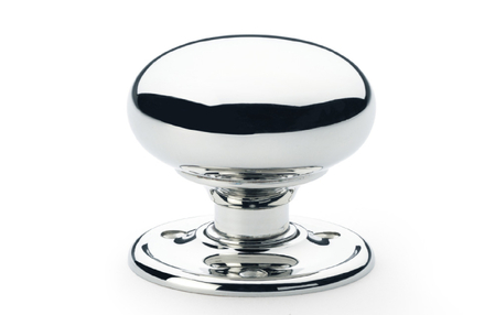 View Alexander & Wilks Kershaw Door Knob - Polished Chrome - Knob 51mm offered by HiF Kitchens