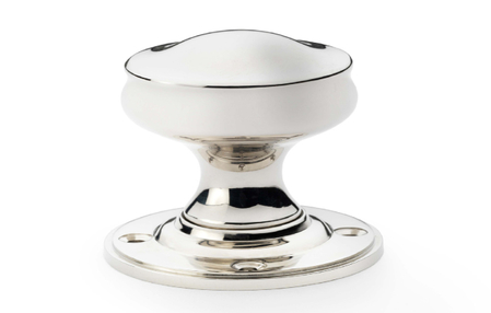View Alexander & Wilks Harris Door Knob - Polished Nickel offered by HiF Kitchens