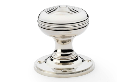 View Alexander & Wilks Christoph Mortice Knob - Polished Nickel offered by HiF Kitchens