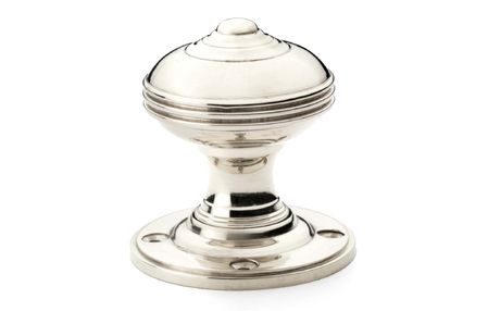 View Alexander & Wilks Romeo Mortice Knob - Polished Nickel offered by HiF Kitchens