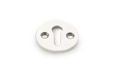 View Alexander & Wilks Standard Profile Round Escutcheon - Polished Nickel offered by HiF Kitchens