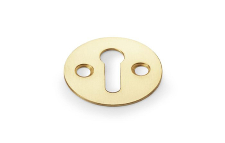 Added Alexander & Wilks Victorian Standard Profile Escutcheon - Polished Brass To Basket